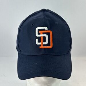 San Diego Padres Baseball Hat Cap Snap Back Small Youth Blue Logo Athletic
